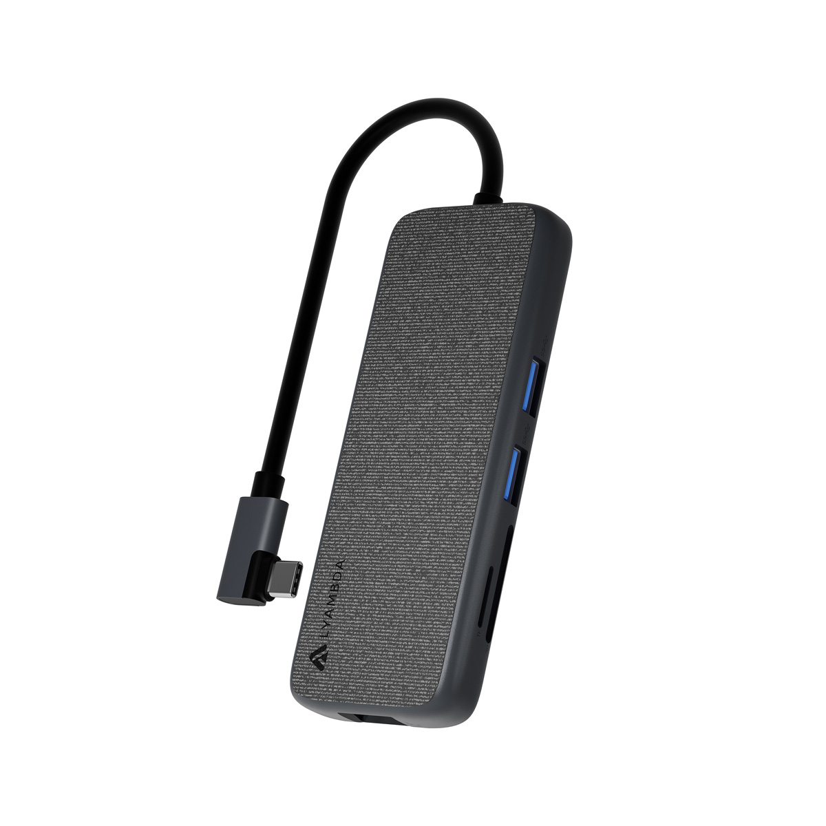 Док-станция Lyambda Slim Aluminum LC130, 2xUSB 3.0, USB Type-C, 2xHDMI, VGA, RJ-45, SD, micro-SD, серый (LC130)