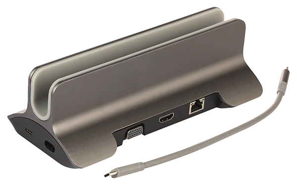 

Док-станция Qumo Dock 5, 3xUSB 3.0, 2xUSB Type-C, 2xMiniJack, HDMI, VGA, SD, micro-SD, RJ-45, серый (HB-0006), Dock 5