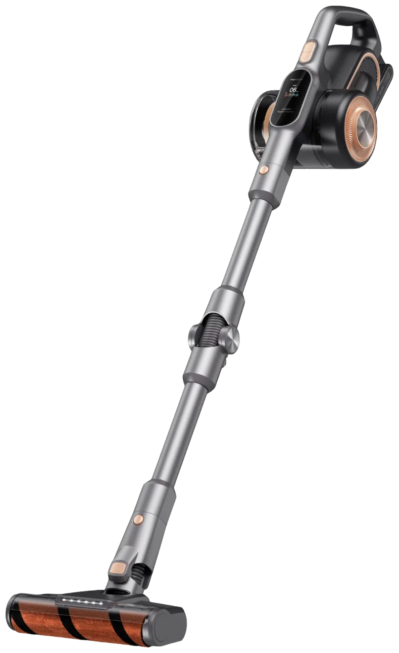 

Вертикальный пылесос Jimmy H10 Pro Hercules, 245Вт/25000Па, питание от аккумулятора, серый/золотистый (H10 Pro), H10 Pro Hercules