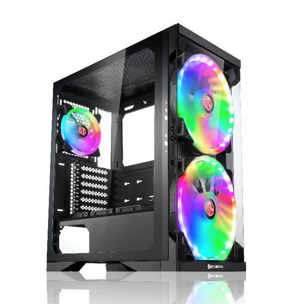 

Корпус Raijintek SILENOS PRO, ATX, Midi-Tower, USB 3.0, RGB подсветка, черный, без БП (0R20B00180), SILENOS PRO