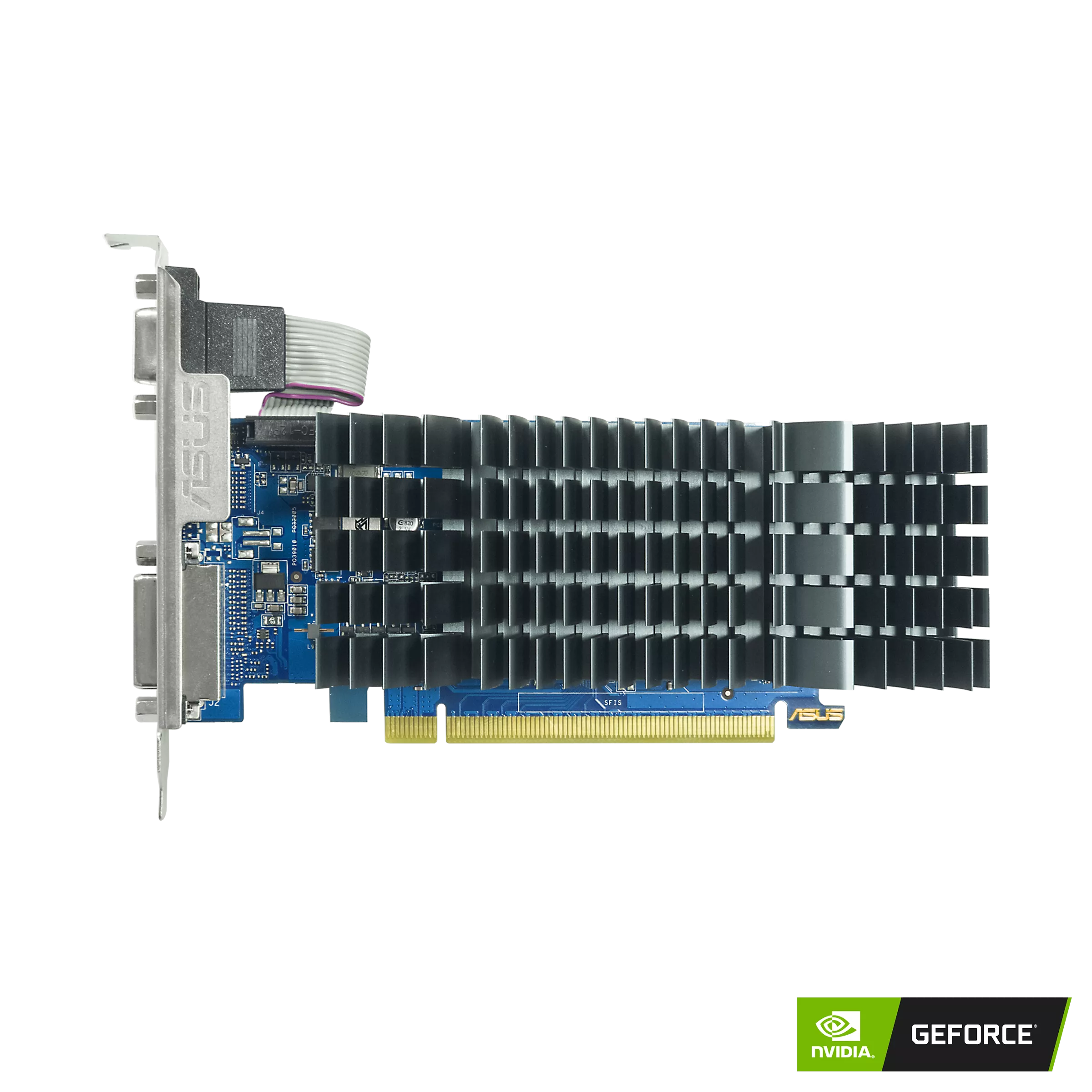 Видеокарта ASUS NVIDIA GeForce GT 710 GT710-SL-2GD3-BRK-EVO, 2Gb DDR3, 64bit, PCI-E, DVI, HDMI, Retail (GT710-SL-2GD3-BRK-EVO)