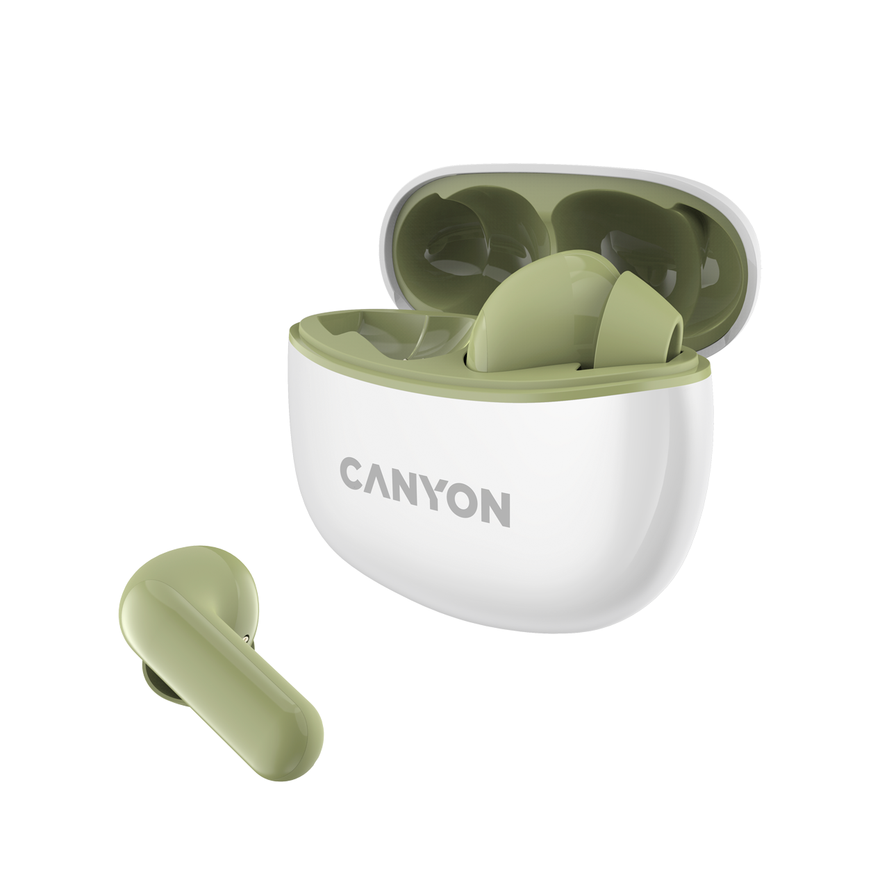 

Беспроводная гарнитура Canyon TWS-5, зеленый (CNS-TWS5GR), TWS-5