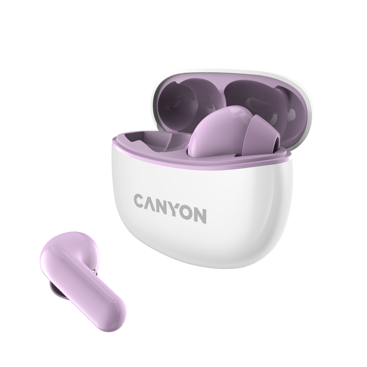 

Беспроводная гарнитура Canyon TWS-5, фиолетовый (CNS-TWS5PU), TWS-5