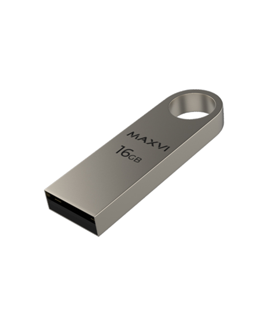 Флешка 16Gb USB 2.0 Maxvi, серебристый (FD16GBUSB20C10MK)