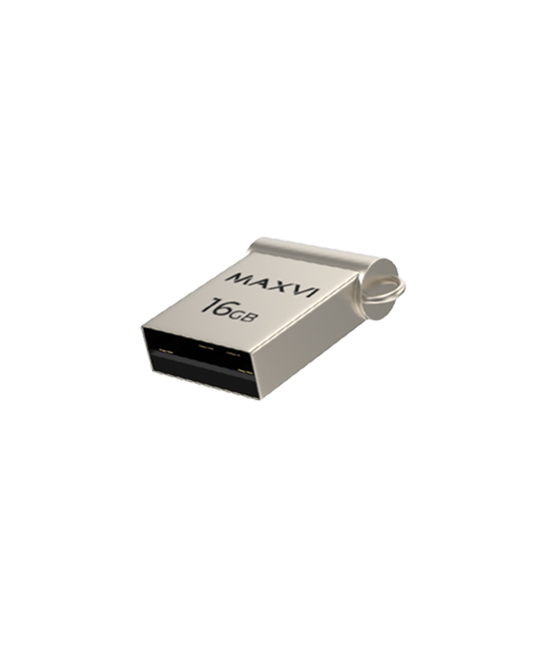 Флешка 16Gb USB 2.0 Maxvi, серебристый (FD16GBUSB20C10MM)