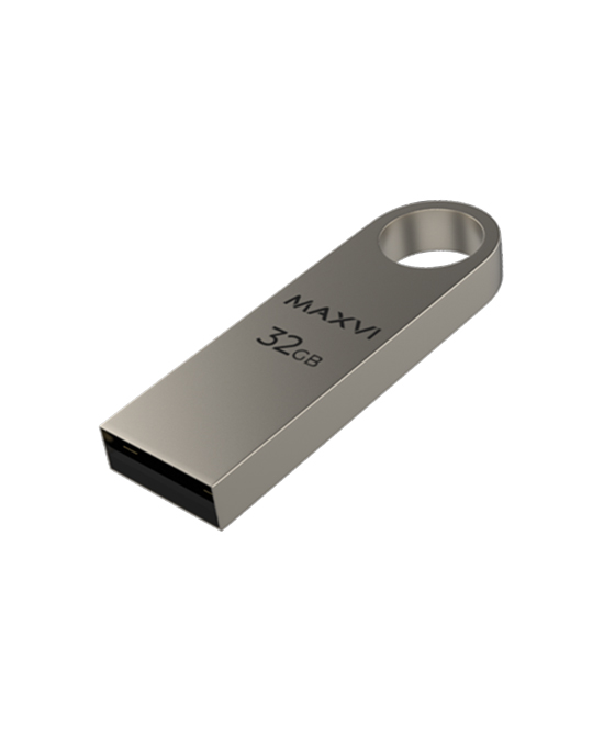 Флешка 32Gb USB 2.0 Maxvi, серебристый (FD32GBUSB20C10MK)