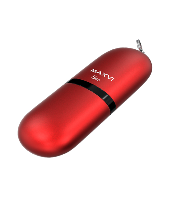 Флешка 8Gb USB 2.0 Maxvi, красный (FD8GBUSB20C10SF)