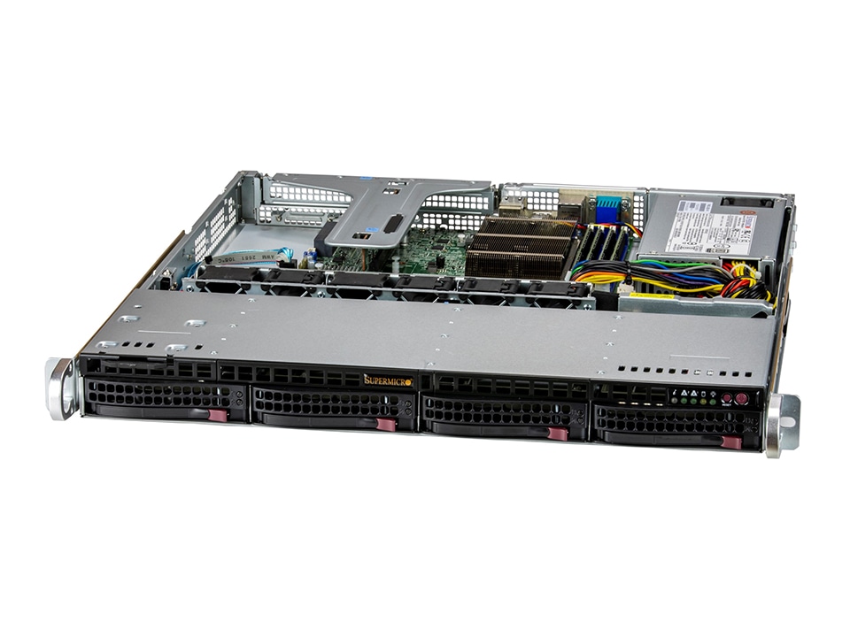 

Серверная платформа SuperMicro 510T-M, 1xSocket1200, 4xDDR4, 4x3.5 HDD HS, 1xM.2-PCI-E, 2x1 Гбит/c, IPMI, 1x350 Вт, 1U (SYS-510T-M), 510T-M