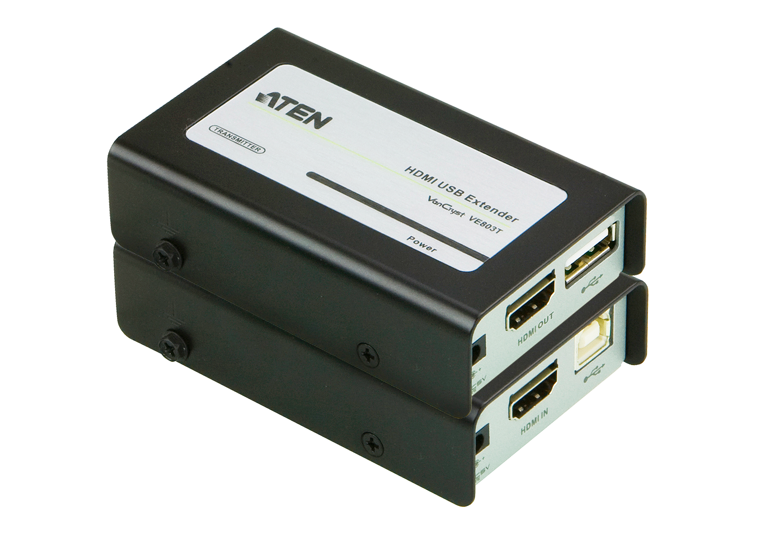 Усилитель сигнала ATEN VE803-AT-G, 1xHDMI/USB-2xRJ-45, 1920x1080, по витой паре до 60м, 2.25 Гбит/с (VE803-AT-G)