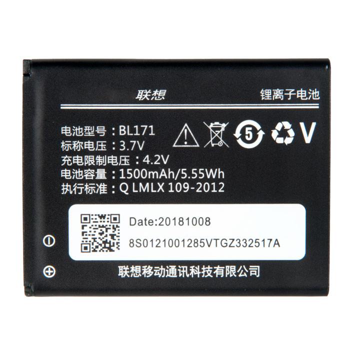 

Аккумулятор BL171 для Lenovo A319, A390, A376, A368, A500, A60, A65, 3.7V, 1500mAh (751381), BL171