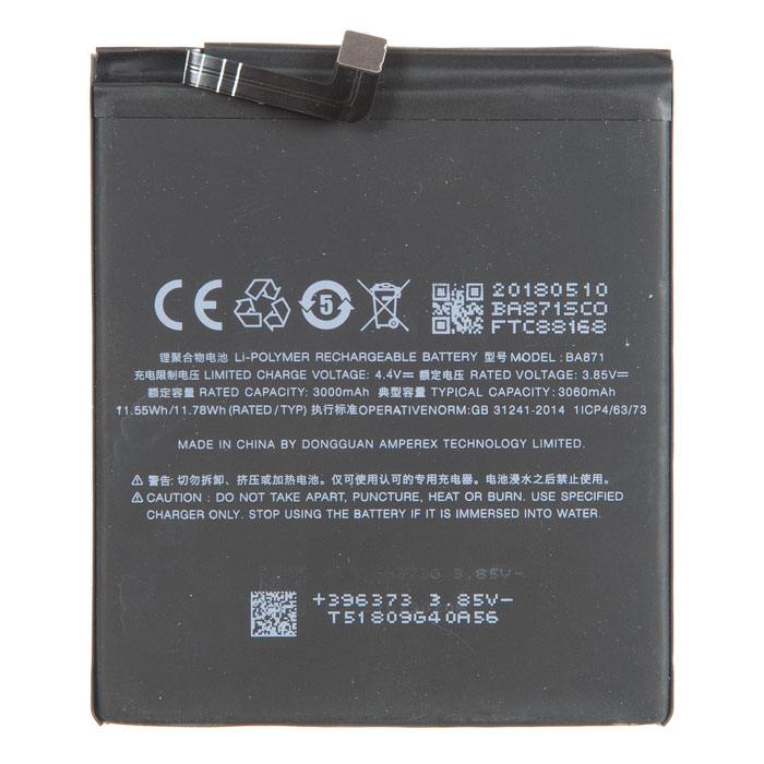 

Аккумулятор 15 lite/BA871 для Meizu 15 Lite, 3.85V, 3060mAh (694653), 15 lite