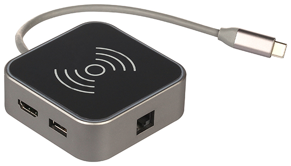 

Док-станция Qumo CH, USB Type-C, HDMI, USB 3.0, USB 2.0, темно-серый (HB-0003), CH