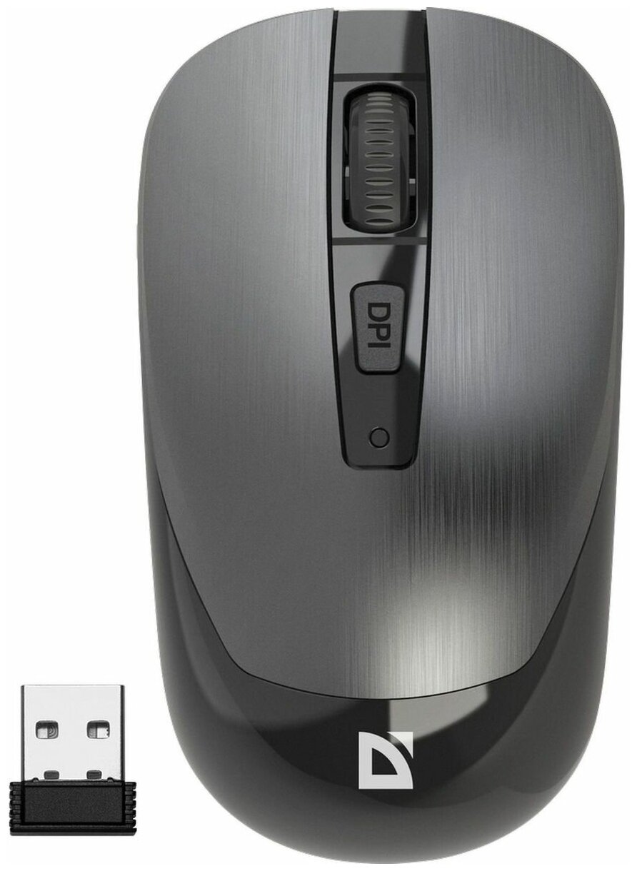 Мышь Defender Wave MM-995, USB, серый