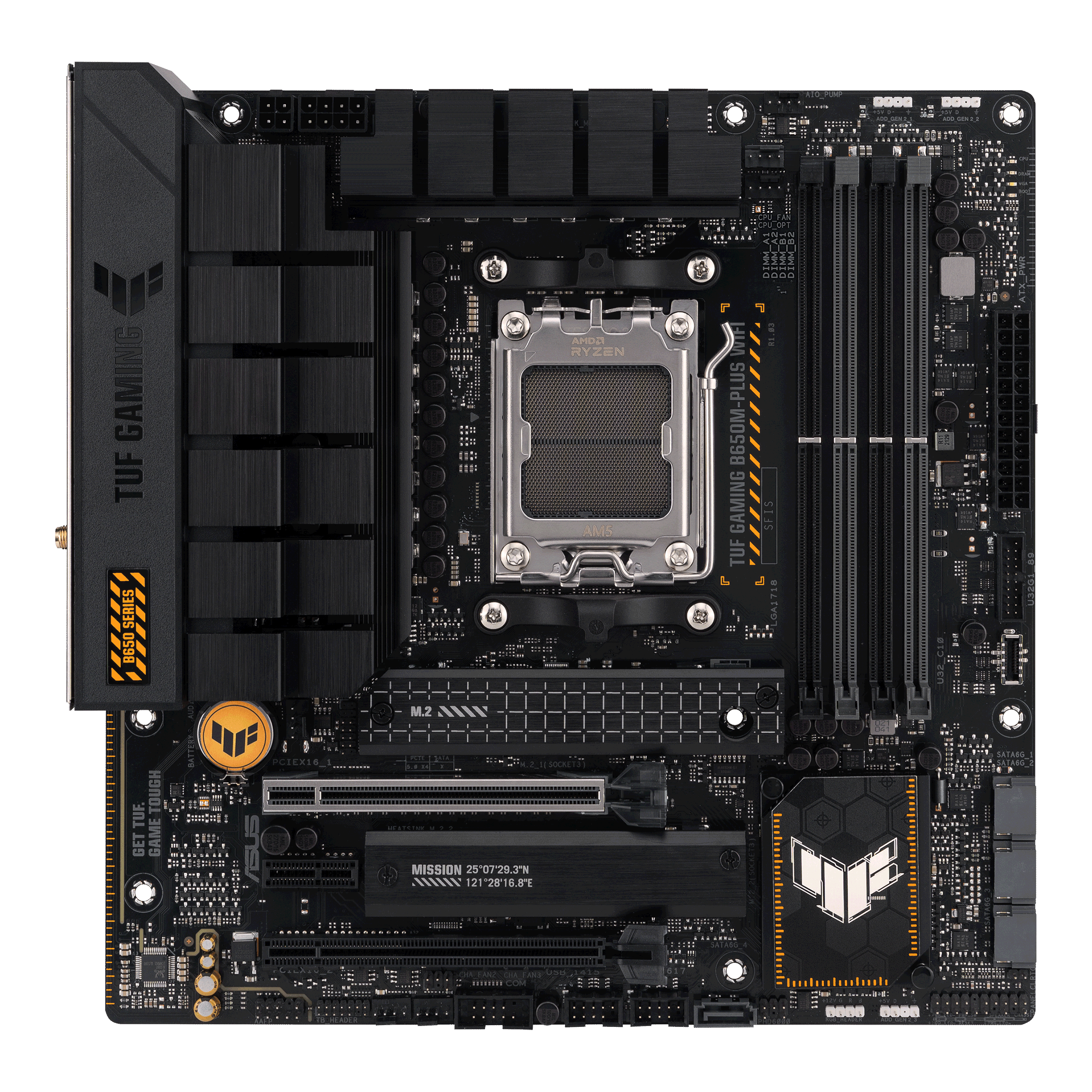 Материнская плата ASUS TUF GAMING B650M-PLUS WIFI, AM5, AMD B650, mATX