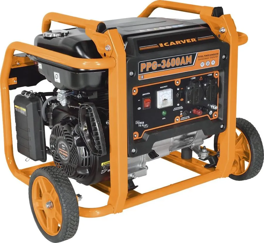 Электрогенератор Carver PPG- 3600АM, 6.5 л.с., 2.8 кВт