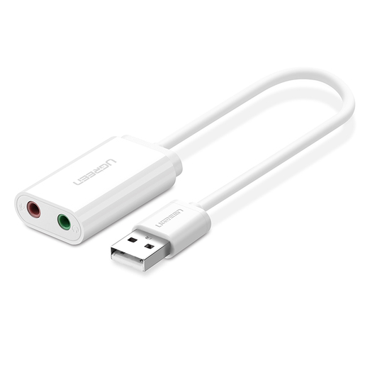 Звуковая карта UGREEN US205, 2.0, USB 2.0, Retail (30143)