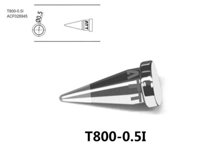 Жало паяльное Atten T800-0.5I, 500 мкм