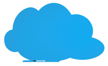 Демонстрационная доска Rocada SkinColour Cloud магнитно-маркерная, 100x150см, лак (синий) (6451-630)