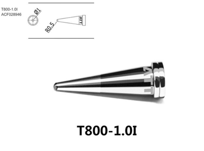 Жало паяльное Atten T800-1.0I, 1 мм