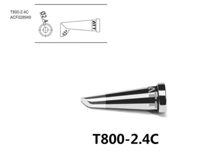 Жало паяльное Atten T800-2.4C, 2.4 мм