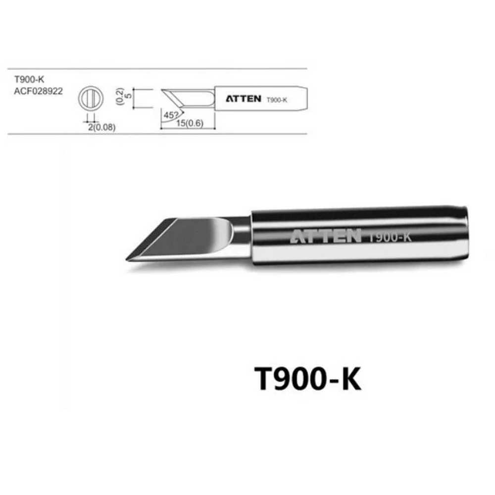 

Жало паяльное Atten T900-K, 5мм, 1шт. (ACF028922), T900-K