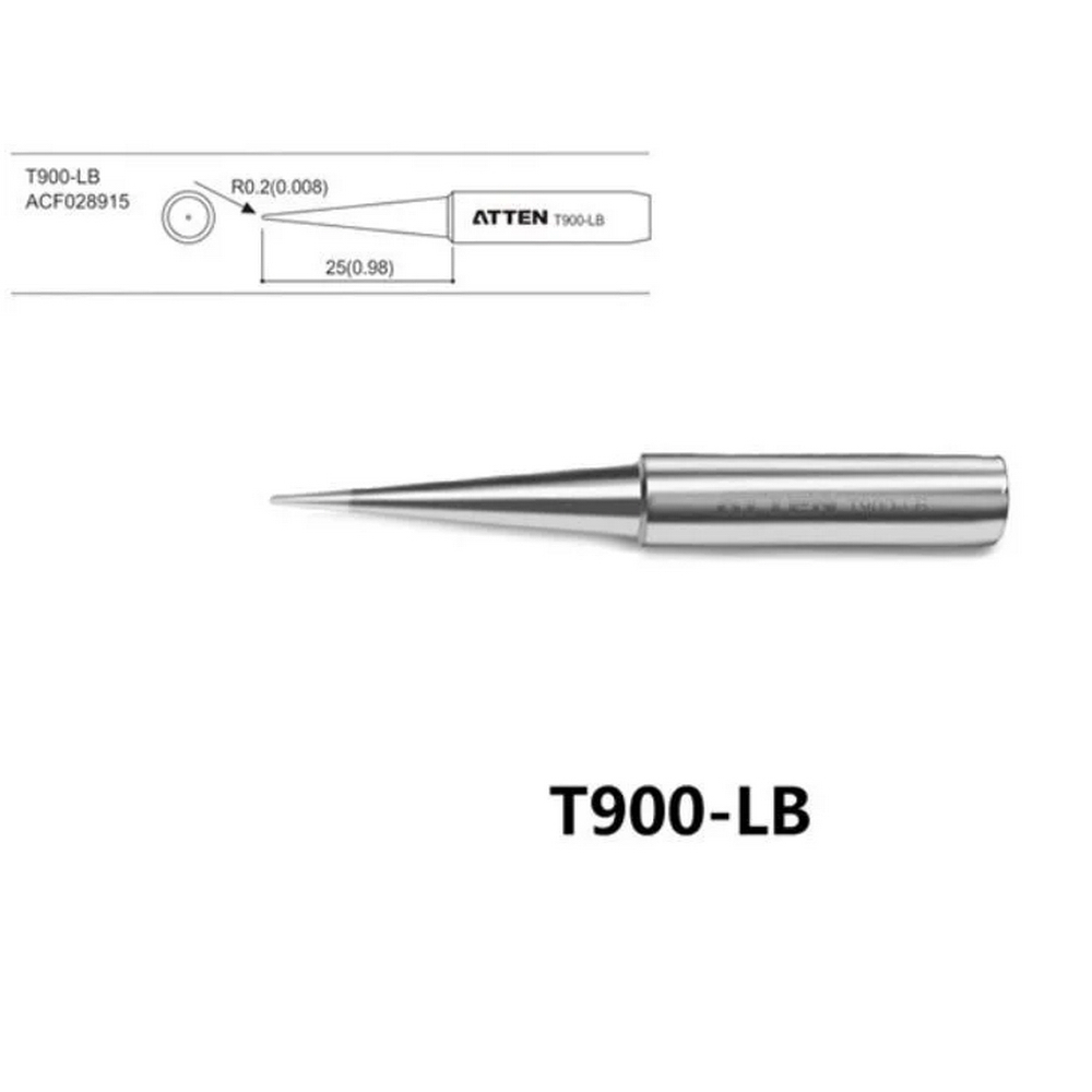 

Жало паяльное Atten T900-LB, 0.4мм, 1шт. (ACF028915), T900-LB