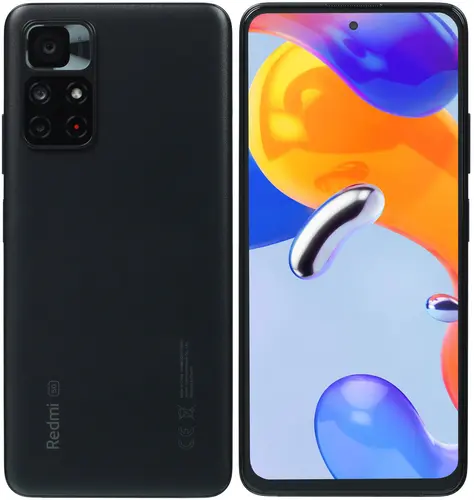 

Смартфон Xiaomi Redmi Note 11S 5G, 6.6" 1080x2400 IPS, MediaTek Dimensity 810, 4Gb RAM, 128Gb, 3G/4G/5G, NFC, Wi-Fi, BT, 3xCam, 2-Sim, 5000mAh, USB Type-C, Android 11, черный (MZB0BPSRU), Redmi Note 11S 5G