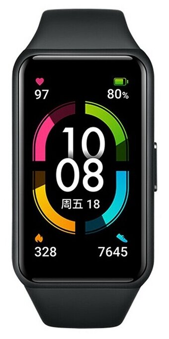Фитнес-браслет Honor Band 6, черный метеорит