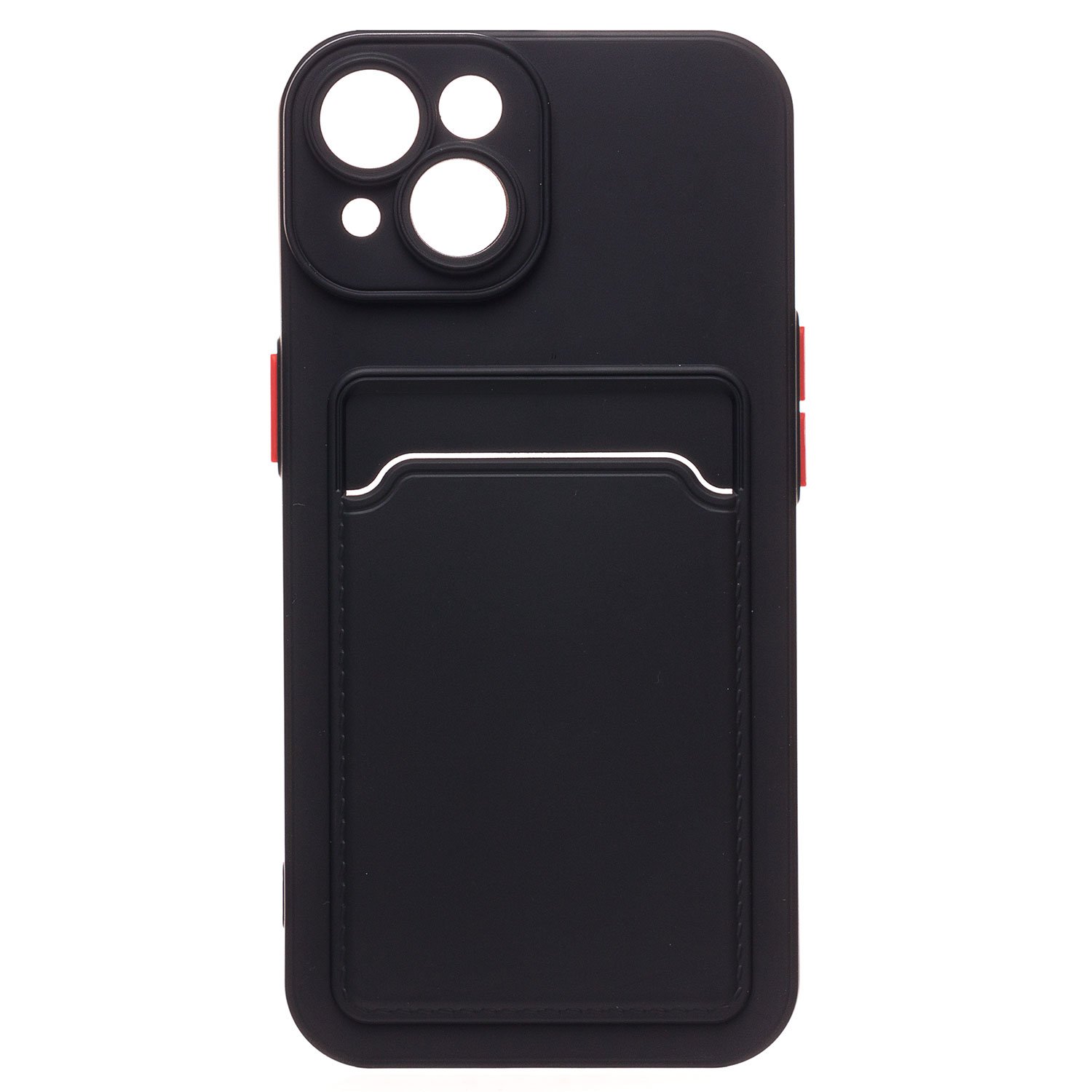 

Чехол-накладка SC315 с картхолдером для смартфона Apple iPhone 14, черный (214393)