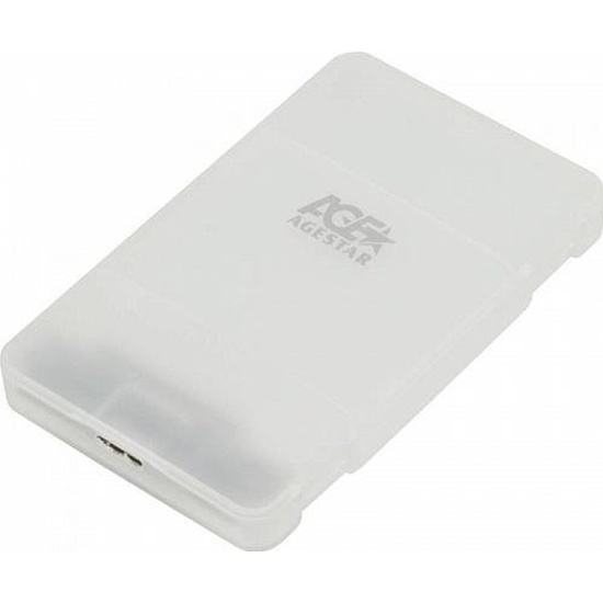 

Внешний бокс AgeStar 3UBCP1-6G, 1x 2.5" USB 3.0, белый пластик, 3UBCP1-6G
