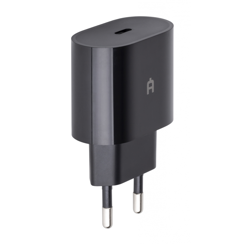 Сетевое зарядное устройство Alteracs C20F 20Вт, USB type-C, PD, 3A, черный (C20F Black)