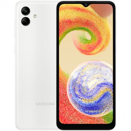 

Смартфон Samsung Galaxy A04, 6.5" 720x1600 PLS, MediaTek Helio P35, 4Gb RAM, 64Gb, 3G/4G, Wi-Fi, BT, 2xCam, 2-Sim, 5000 мА⋅ч, USB Type-C, Android 12, белый (SM-A045FZWGMEB), Galaxy A04
