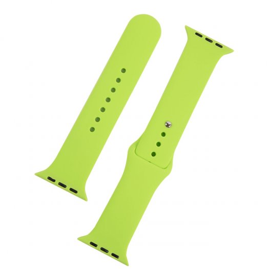 

Ремешок mObility для Apple Watch, 42-44 мм, (S3/S4/S5 SE/S6) силиконовый, силикон, зеленый (УТ000027901)