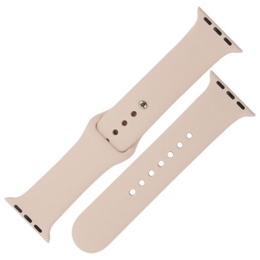 

Ремешок mObility для Apple Watch, 42-44 мм, (S3/S4/S5 SE/S6) силиконовый, силикон, песочный (УТ000027906)
