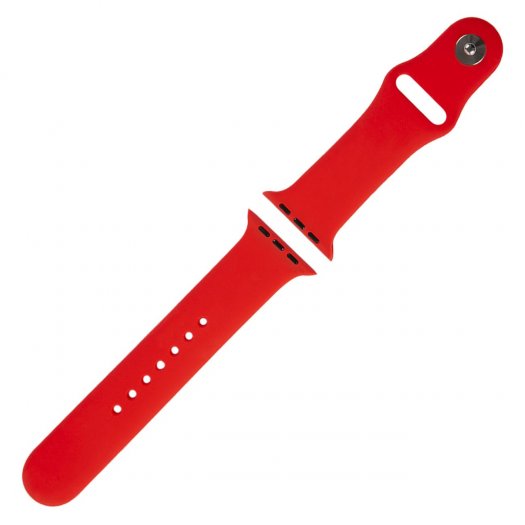 

Ремешок Red Line для Apple Watch, 42-44 мм, (S3/S4/S5 SE/S6) силиконовый, силикон, красный (УТ000027231)