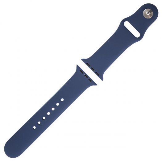 

Ремешок Red Line для Apple Watch, 42-44 мм, (S3/S4/S5 SE/S6) силиконовый, силикон, синий (УТ000027230)