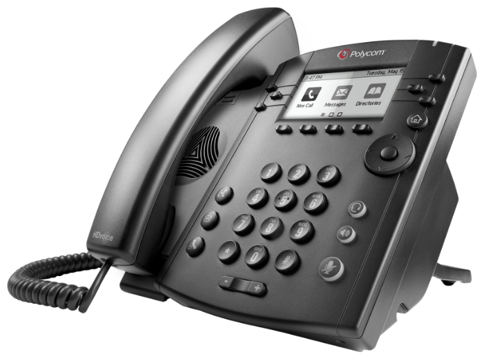 

VoIP-телефон Polycom VVX 301, 6 линий, монохромный дисплей, PoE (2200-48300-114), Не указан, VVX 301