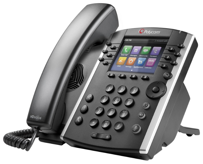 

VoIP-телефон Polycom VVX 401, 12 линий, цветной дисплей, PoE (2200-48400-114), VVX 401
