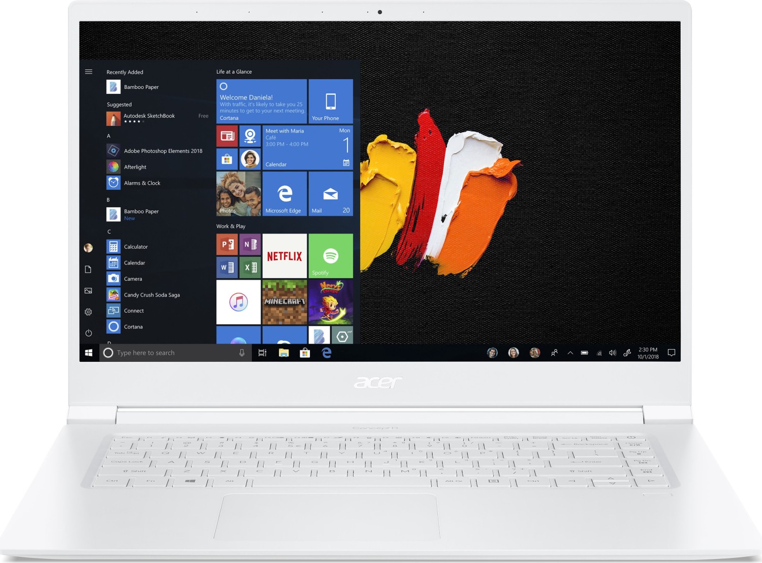 

Ноутбук Acer ConceptD 5 CN515-51-752U 15.6" IPS 3840x2160, Intel Core i7 8705G 3.1GHz, 16Gb RAM, 1Tb SSD, AMD Radeon RX Vega M GL-4Gb, W10Pro, белый (NX.C4JER.004), CN515-51-752U