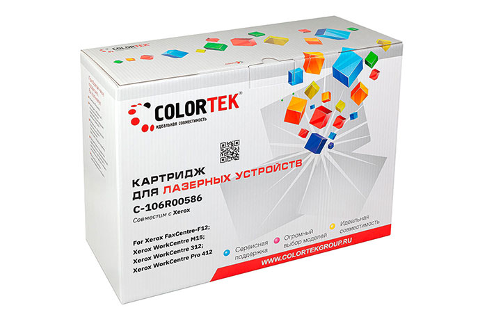 

Картридж Colortek 106R00586 для Xerox 312/412/M15 (СТ-106R00586)