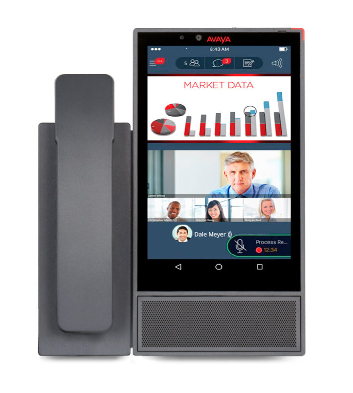 

VoIP-телефон Avaya VANTAGE K175 , цветной дисплей, PoE, черный (700514685), VANTAGE K175