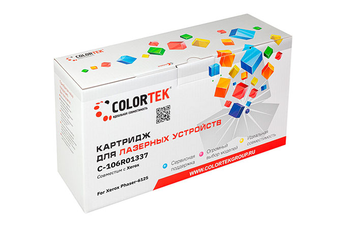 

Картридж Colortek 106R01337 для Xerox 6125, желтый (СТ-106R01337)