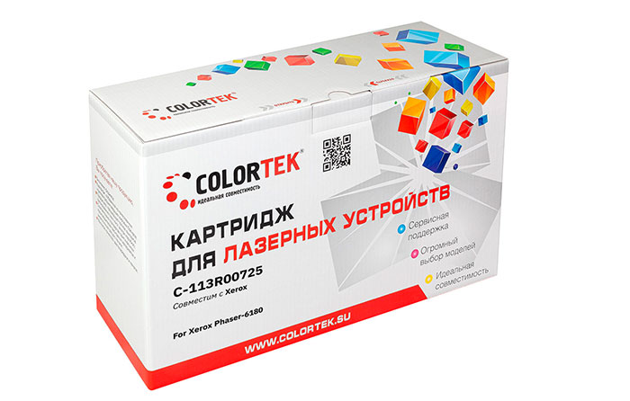 Картридж Colortek СТ-113R00725, желтый