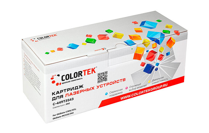 

Картридж Colortek 44973543 для Oki C301/321, голубой (СТ-44973543)