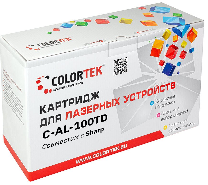 

Картридж Colortek AL-100TD для Sharp (6000стр) (СТ-AL-100TD), Черный