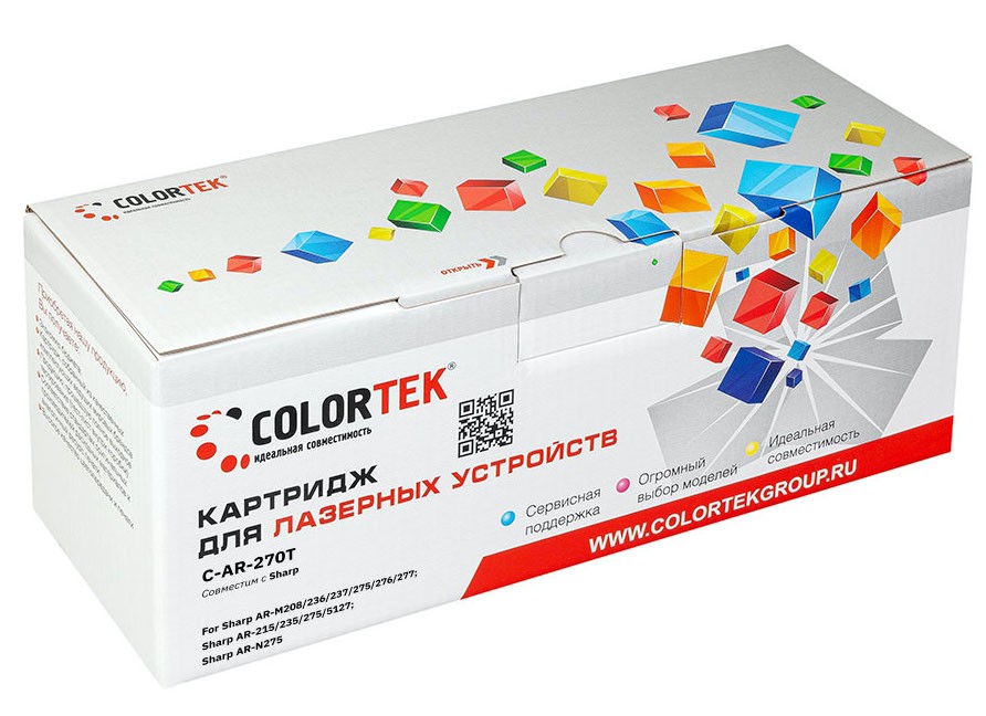 

Картридж Colortek AR-270T для Sharp (25000стр) (СТ-AR-270T), Черный