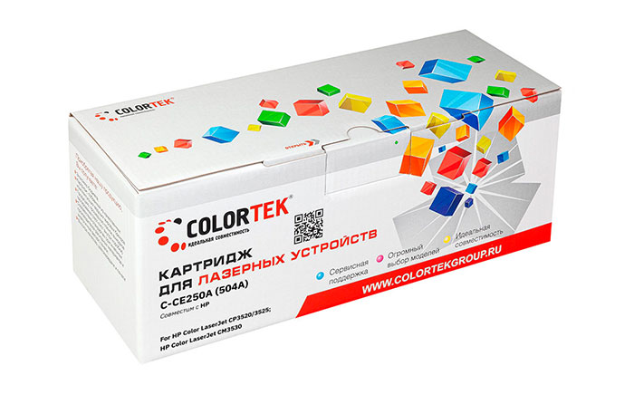 

Картридж Colortek CE250A (504A) черный (СТ-CE250A)