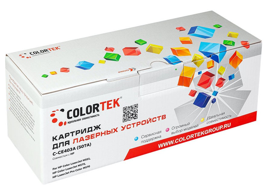 

Картридж Colortek CF403A (201A) пурпурный (СТ-CF403A)