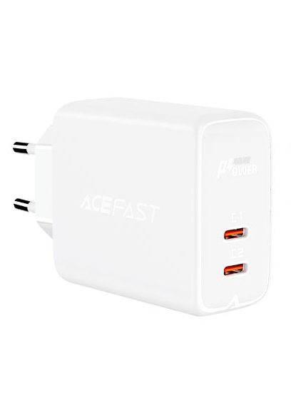 

Сетевое зарядное устройство Acefast A9 40Вт, 2xUSB type-C, Quick Charge, PD, 2.4A, белый (AF-A9-WH), A9