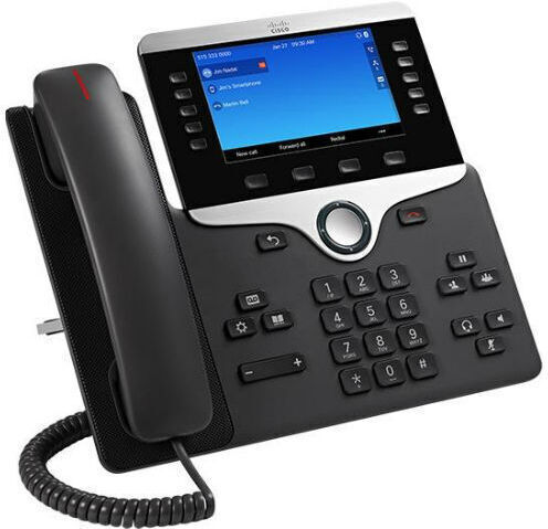 

VoIP-телефон Cisco CP-8851-K9, 5 линий, 5 SIP-аккаунтов, цветной дисплей, PoE, черный/серебристый (CP-8851-K9), CP-8851-K9